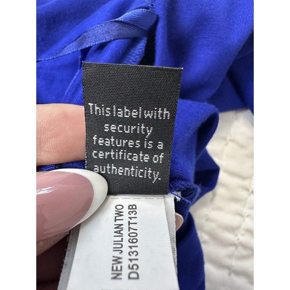 Diane von Furstenberg New Julian Two Mini Cobalt Blue Wrap Dress Size 6 Iconic - Picture 13 of 16